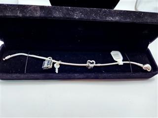 Pandora Silver Charm Bracelet 925 Silver 26.73g